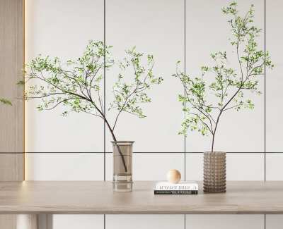 现代花瓶花艺3D模型下载